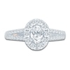 Thumbnail Image 2 of Pnina Tornai Oval & Round-Cut Diamond Engagement Ring 1-1/8 ct tw 14K White Gold