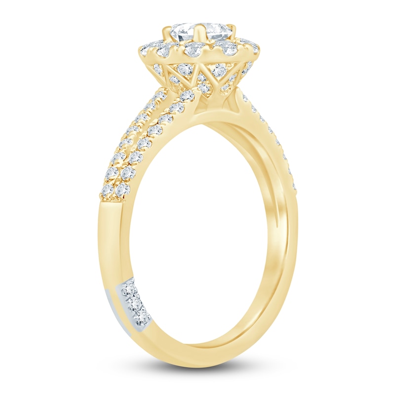 Main Image 2 of Pnina Tornai Oval & Round-Cut Diamond Engagement Ring 1-1/8 ct tw 14K Yellow Gold