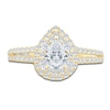 Thumbnail Image 3 of Pnina Tornai Pear, Round & Marquise-Cut Diamond Engagement Ring 1-1/4 ct tw 14K Yellow Gold