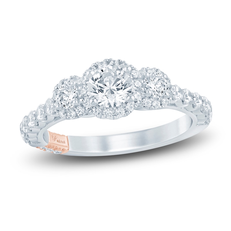 Pnina Tornai Diamond 3-Stone Engagement Ring 1-1/5 ct tw 14K White Gold