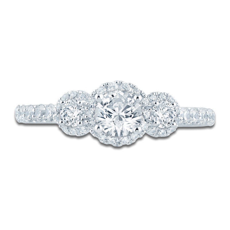 Pnina Tornai Diamond 3-Stone Engagement Ring 1-1/5 ct tw 14K White Gold
