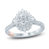 Thumbnail Image 1 of Pnina Tornai Oval, Baguette & Round-Cut Diamond Engagement Ring 1-1/4 ct tw 14K White Gold