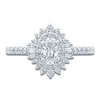 Thumbnail Image 3 of Pnina Tornai Oval, Baguette & Round-Cut Diamond Engagement Ring 1-1/4 ct tw 14K White Gold