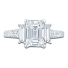 Thumbnail Image 3 of Pnina Tornai Emerald & Round-Cut Diamond Engagement Ring 2-7/8 ct tw 14K White Gold