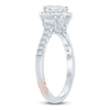 Thumbnail Image 2 of Pnina Tornai Emerald & Round-Cut Diamond Engagement Ring 1 ct tw 14K White Gold