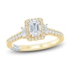 Thumbnail Image 1 of Pnina Tornai Emerald & Round-Cut Diamond Engagement Ring 1 ct tw 14K Yellow Gold