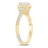 Thumbnail Image 2 of Pnina Tornai Emerald & Round-Cut Diamond Engagement Ring 1 ct tw 14K Yellow Gold