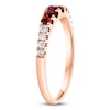 Thumbnail Image 2 of LALI Jewels Natural Ruby & Diamond Anniversary Ring 1/6 ct tw 14K Rose Gold