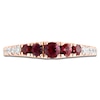 Thumbnail Image 3 of LALI Jewels Natural Ruby & Diamond Anniversary Ring 1/6 ct tw 14K Rose Gold