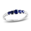 Thumbnail Image 1 of LALI Jewels Natural Blue Sapphire & Diamond Anniversary Ring 1/6 ct tw 14K White Gold