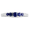 Thumbnail Image 3 of LALI Jewels Natural Blue Sapphire & Diamond Anniversary Ring 1/6 ct tw 14K White Gold