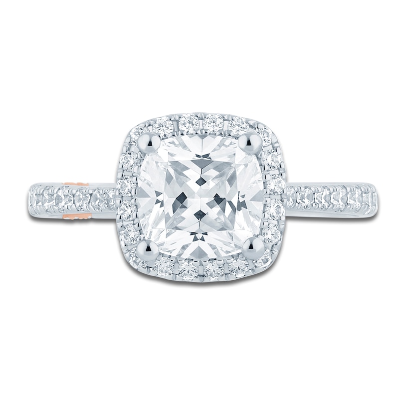 Pnina Tornai Lab-Created Cushion-Cut Diamond Engagement Ring 2-1/2 ct tw 14K White Gold