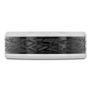 Thumbnail Image 3 of Men's Textured Wedding Band Tungsten Carbide & Black Ion Plating 8mm