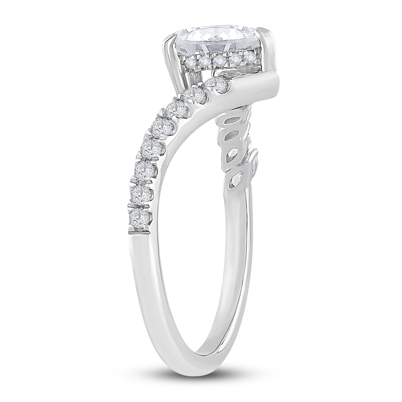 Main Image 3 of Brilliant Moments Pear-Shaped Diamond Engagement Ring 1-1/2 ct tw 14K White Gold