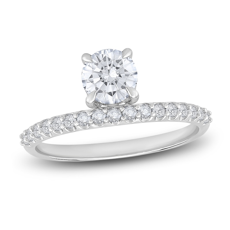 Main Image 1 of Brilliant Moments Round-Cut Diamond Engagement Ring 1 ct tw 14K White Gold