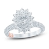 Thumbnail Image 1 of Pnina Tornai Oval-Cut Diamond Starburst Halo Engagement Ring 1-1/2 ct tw 14K White Gold