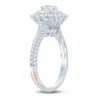 Thumbnail Image 2 of Pnina Tornai Oval-Cut Diamond Starburst Halo Engagement Ring 1-1/2 ct tw 14K White Gold