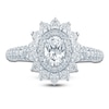 Thumbnail Image 3 of Pnina Tornai Oval-Cut Diamond Starburst Halo Engagement Ring 1-1/2 ct tw 14K White Gold