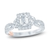 Thumbnail Image 0 of Pnina Tornai Emerald-Cut Diamond Halo Engagement Ring 1 ct tw 14K White Gold