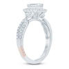 Thumbnail Image 1 of Pnina Tornai Emerald-Cut Diamond Halo Engagement Ring 1 ct tw 14K White Gold