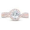 Thumbnail Image 3 of Pnina Tornai Round-Cut Lab-Created Diamond Engagement Ring 1-1/2 ct tw 14K Rose Gold