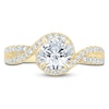 Thumbnail Image 2 of Pnina Tornai Round-Cut Lab-Created Diamond Engagement Ring 1-1/2 ct tw 14K Yellow Gold