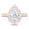 Thumbnail Image 2 of Pnina Tornai Lab-Created Diamond Pear-Shaped Halo Engagement Ring 2-1/2 ct tw 14K Rose Gold