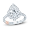 Thumbnail Image 0 of Pnina Tornai Lab-Created Diamond Pear-Shaped Halo Engagement Ring 2-1/2 ct tw 14K White Gold