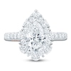 Thumbnail Image 2 of Pnina Tornai Lab-Created Diamond Pear-Shaped Halo Engagement Ring 2-1/2 ct tw 14K White Gold