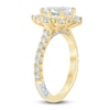 Thumbnail Image 2 of Pnina Tornai Lab-Created Diamond Pear-Shaped Halo Engagement Ring 2-1/2 ct tw 14K Yellow Gold