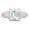 Thumbnail Image 3 of Pnina Tornai Lab-Created Diamond Emerald-Cut Engagement Ring 3 ct tw 14K Rose Gold