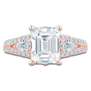 Pnina Tornai Lab-Created Diamond Emerald-Cut Engagement Ring 3 ct tw ...