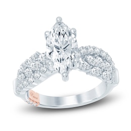 Pnina Tornai Lab-Created Diamond Marquise-Cut Engagement Ring 3 ct tw 14K White Gold
