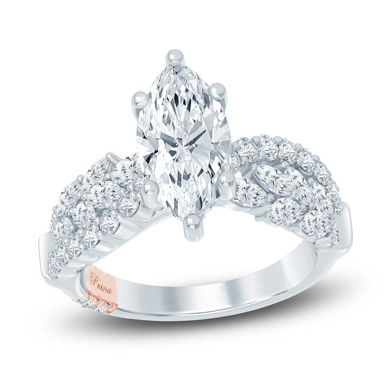 Main Image 1 of Pnina Tornai Lab-Created Diamond Marquise-Cut Engagement Ring 3 ct tw 14K White Gold