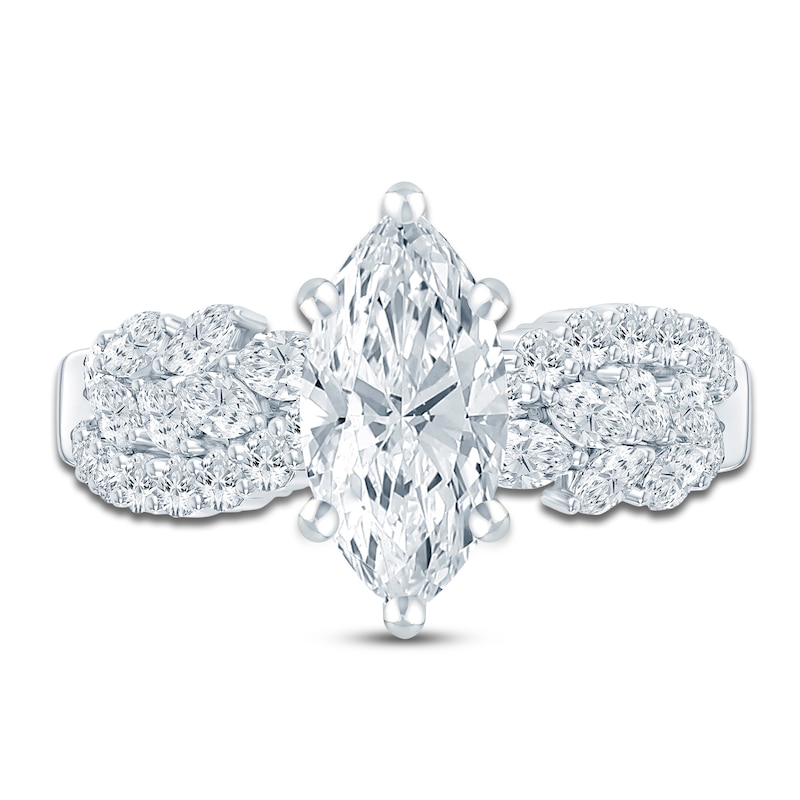 Main Image 3 of Pnina Tornai Lab-Created Diamond Marquise-Cut Engagement Ring 3 ct tw 14K White Gold