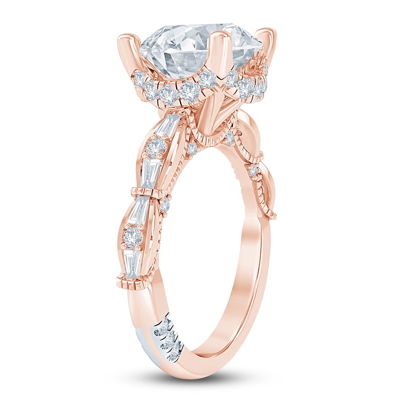 Main Image 2 of Pnina Tornai Lab-Created Diamond Round-Cut Engagement Ring 4-3/8 ct tw 14K Rose Gold