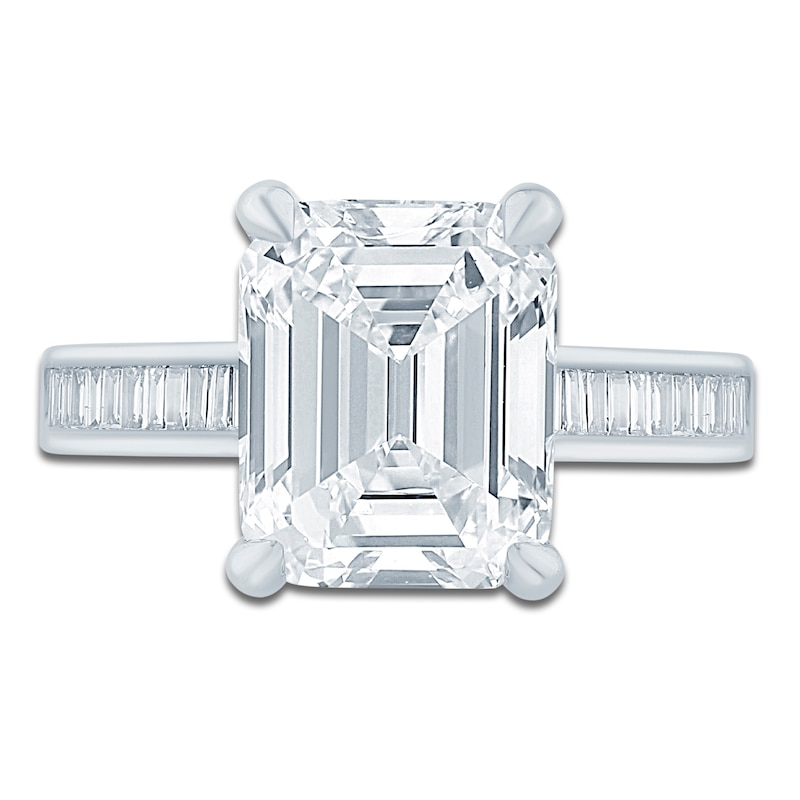 Main Image 3 of Pnina Tornai Lab-Created Diamond Emerald-Cut Engagement Ring 5-5/8 ct tw 14K White Gold