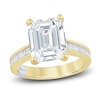 Thumbnail Image 1 of Pnina Tornai Lab-Created Diamond Emerald-Cut Engagement Ring 5-5/8 ct tw 14K Yellow Gold