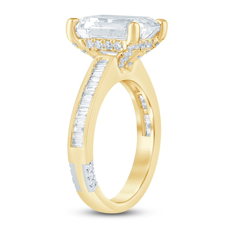 Main Image 2 of Pnina Tornai Lab-Created Diamond Emerald-Cut Engagement Ring 5-5/8 ct tw 14K Yellow Gold