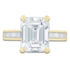 Thumbnail Image 3 of Pnina Tornai Lab-Created Diamond Emerald-Cut Engagement Ring 5-5/8 ct tw 14K Yellow Gold