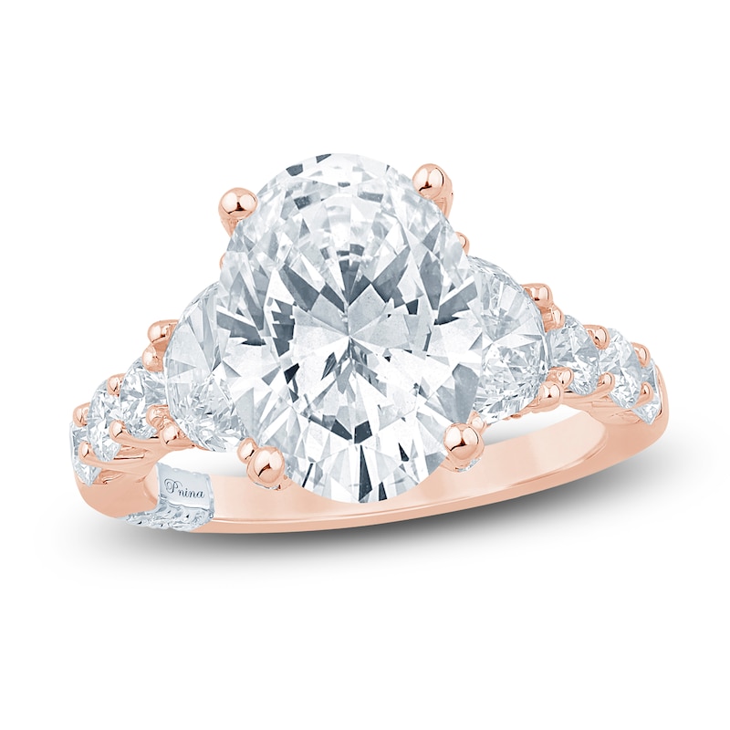 Main Image 1 of Pnina Tornai Lab-Created Diamond Oval-Cut Engagement Ring 6-7/8 ct tw 14K Rose Gold