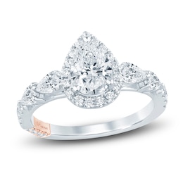 Pnina Tornai Pear-Shaped Lab-Created Diamond Engagement Ring 2 ct tw 14K White Gold