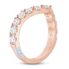 Thumbnail Image 2 of Pnina Tornai Lab-Created Diamond Chevron Anniversary Band 1-1/2 ct tw Round 14K Rose Gold