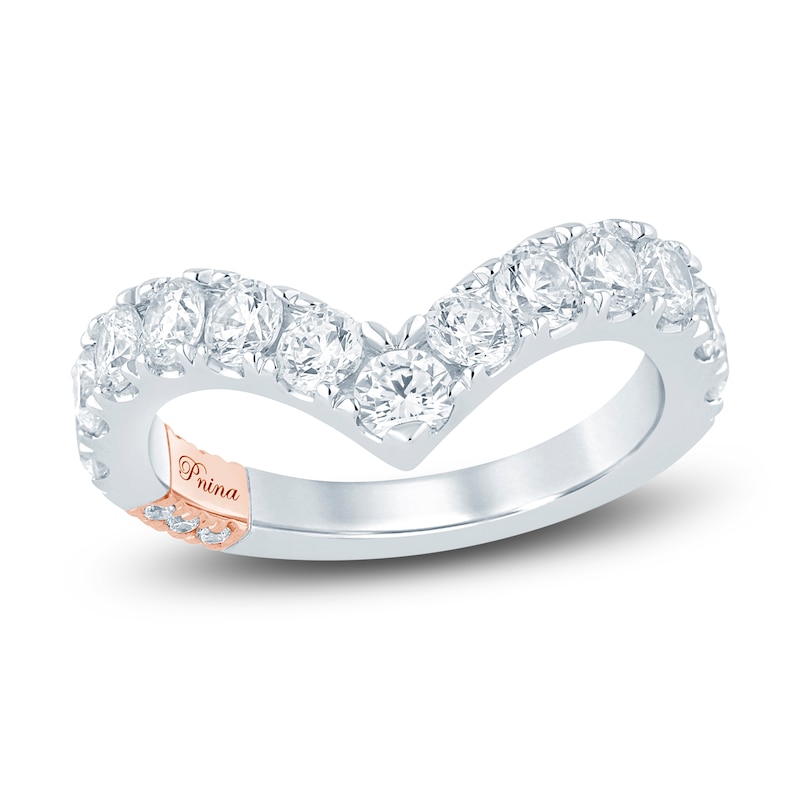 Main Image 1 of Pnina Tornai Lab-Created Diamond Chevron Anniversary Ring 1-1/2 ct tw 14K White Gold