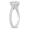 Thumbnail Image 2 of Oval-Cut & Half Moon-Shaped Lab-Created Diamond Three-Stone Engagement Ring 3 ct tw 14K White Gold