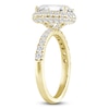 Thumbnail Image 1 of Emerald-Cut Lab-Created Diamond Halo Engagement Ring 4 ct tw 14K Yellow Gold