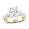 Thumbnail Image 0 of Oval-Cut Lab-Created Diamond Engagement Ring 4-1/2 ct tw 14K Yellow Gold