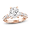 Thumbnail Image 0 of Oval-Cut Lab-Created Diamond Engagement Ring 4-1/2 ct tw 14K Rose Gold