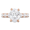 Thumbnail Image 2 of Oval-Cut Lab-Created Diamond Engagement Ring 4-1/2 ct tw 14K Rose Gold