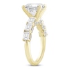 Thumbnail Image 2 of Emerald-Cut Lab-Created Diamond Engagement Ring 4-1/2 ct tw 14K Yellow Gold